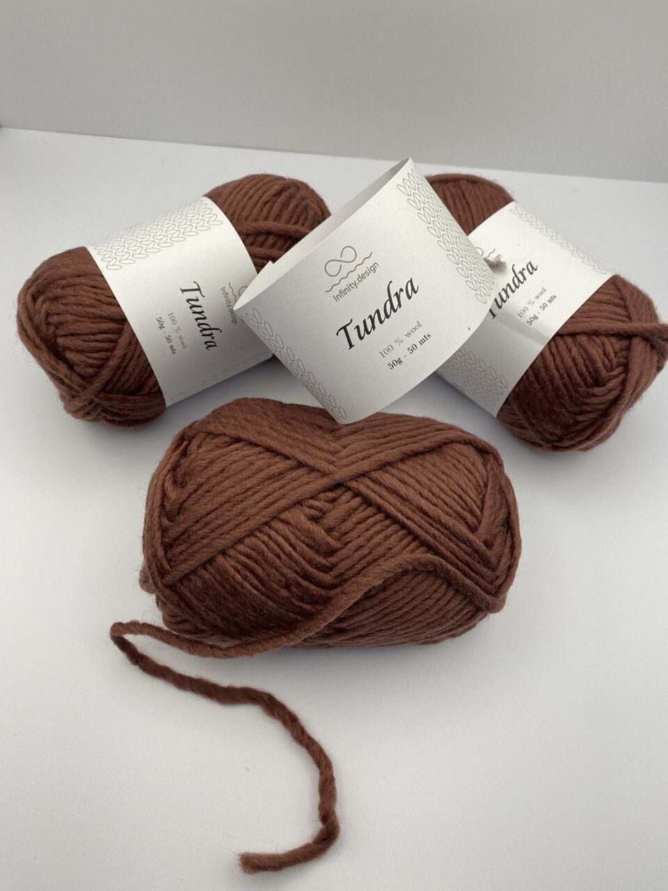 Пряжа в мотках INFINITY TUNDRA 4254 BURGUNDY — изображение 3