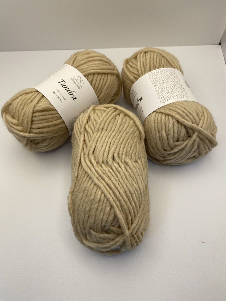 Пряжа в мотках INFINITY TUNDRA 3021 LIGHT BEIGE — изображение 4