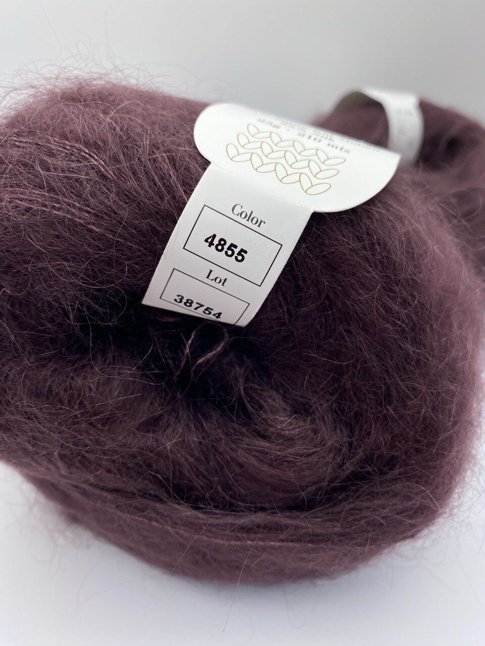 Пряжа в мотках INFINITY SILK MOHAIR 4855 AUBERGINE — изображение 3