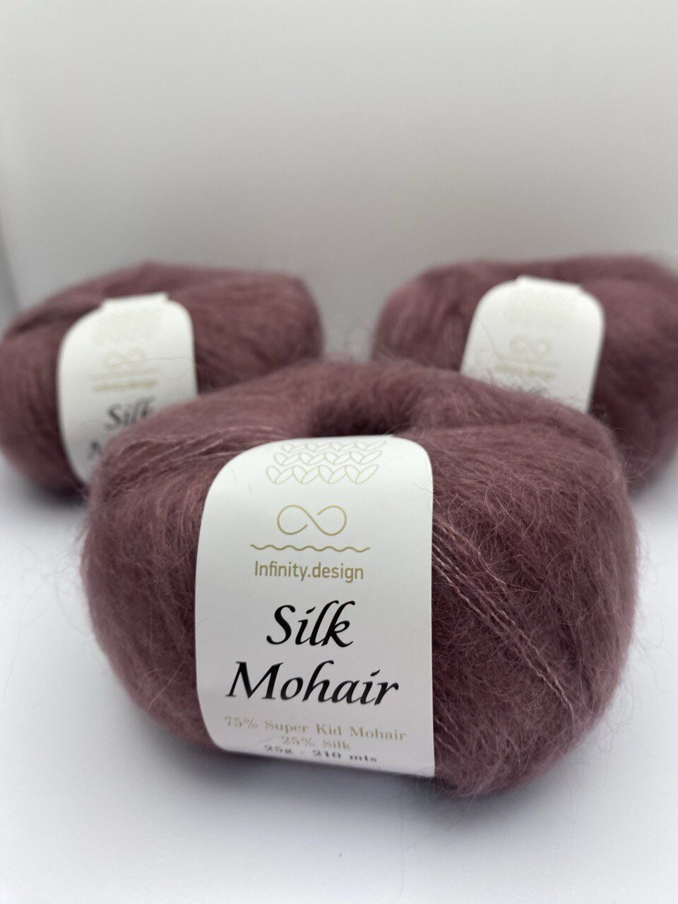 Пряжа в мотках INFINITY SILK MOHAIR 4331 OLD ROSA — изображение 8