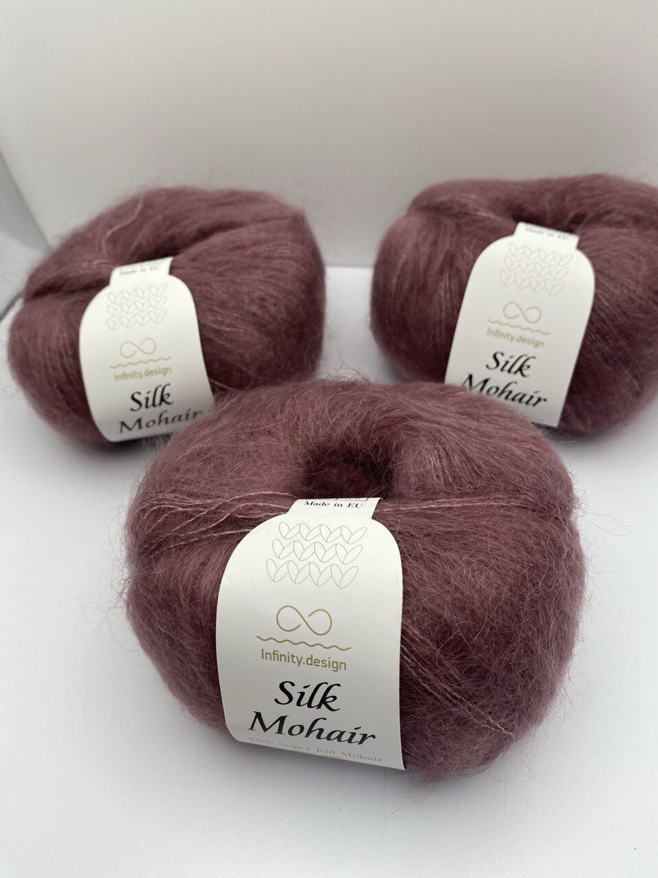 Пряжа в мотках INFINITY SILK MOHAIR 4331 OLD ROSA — изображение 7