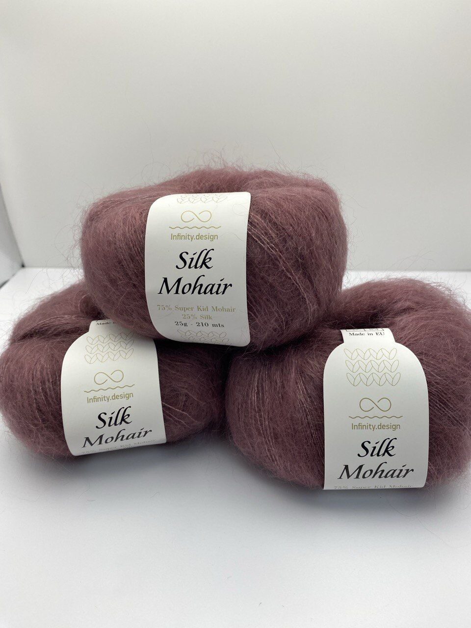 Пряжа в мотках INFINITY SILK MOHAIR 4331 OLD ROSA — изображение 6