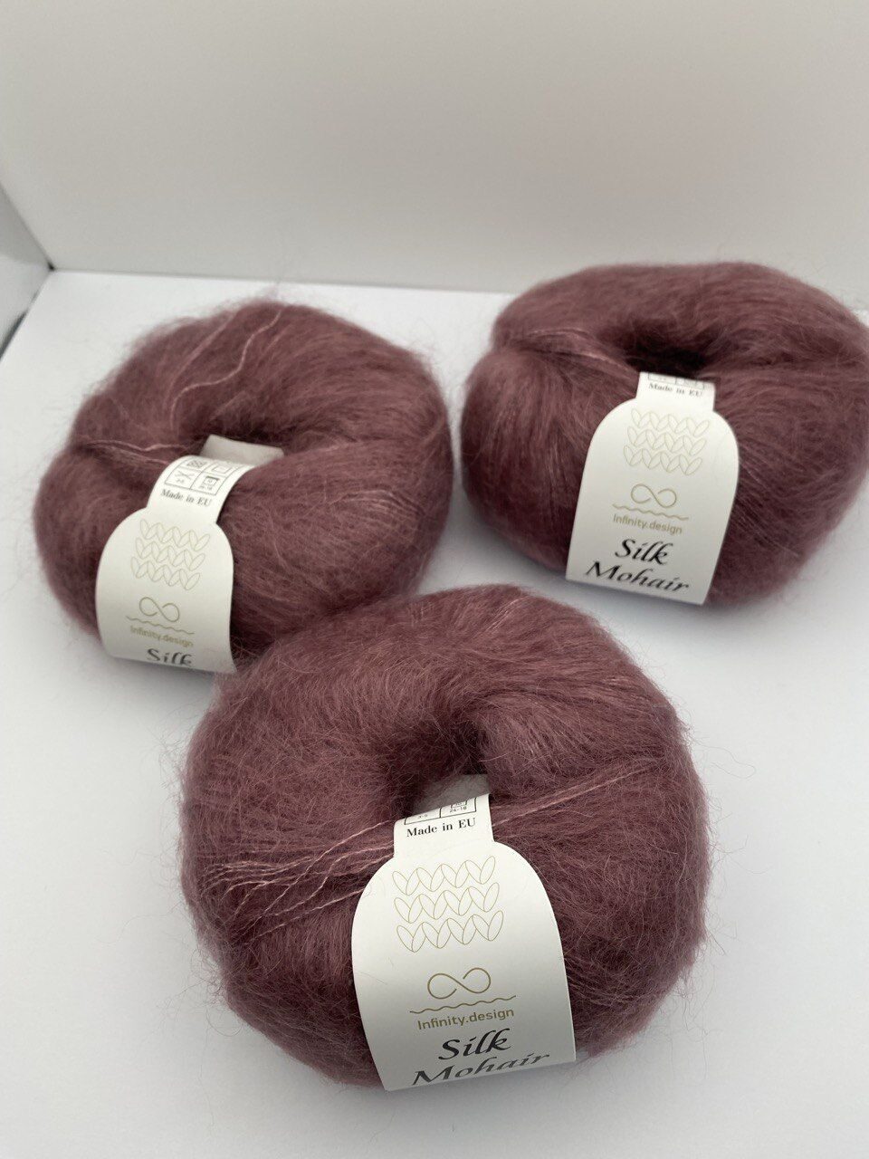 Пряжа в мотках INFINITY SILK MOHAIR 4331 OLD ROSA — изображение 5