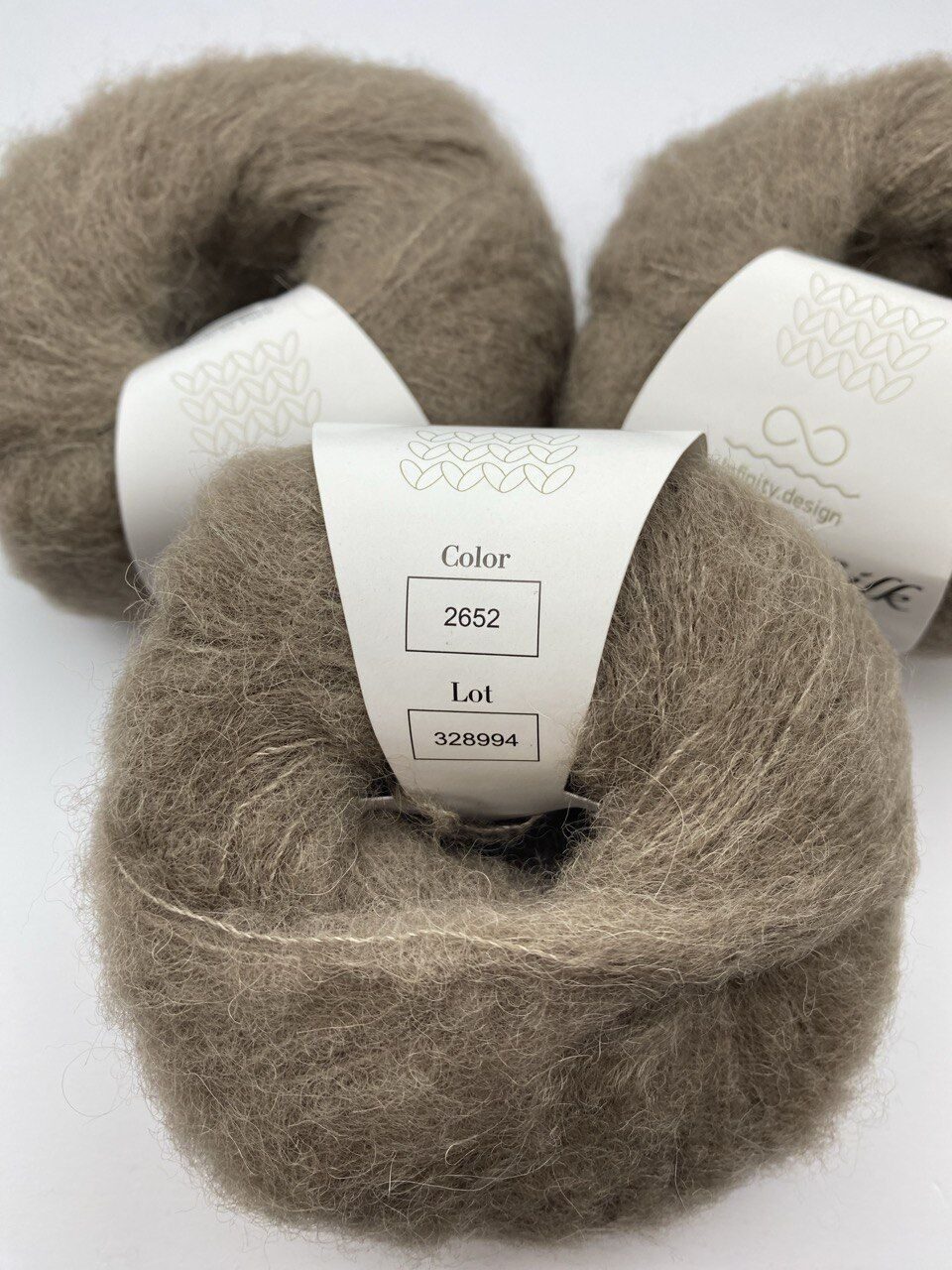 Пряжа для вязания INFINITY ALPACA SILK 2652 DARK BEIGE — изображение 3