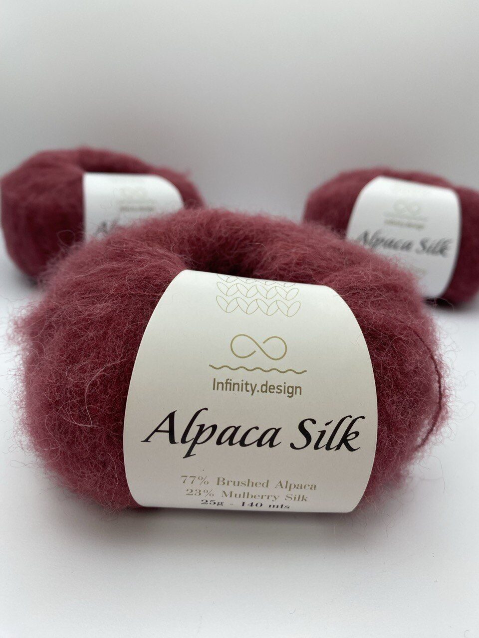 Пряжа для вязания INFINITY ALPACA SILK 4344 DARK POWDER PINK