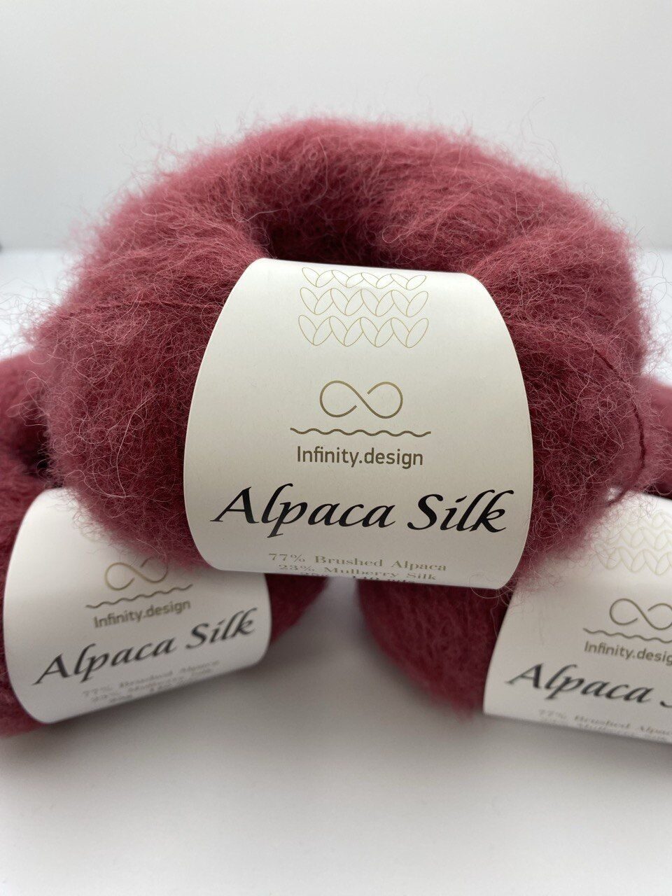 Пряжа для вязания INFINITY ALPACA SILK 4344 DARK POWDER PINK — изображение 6