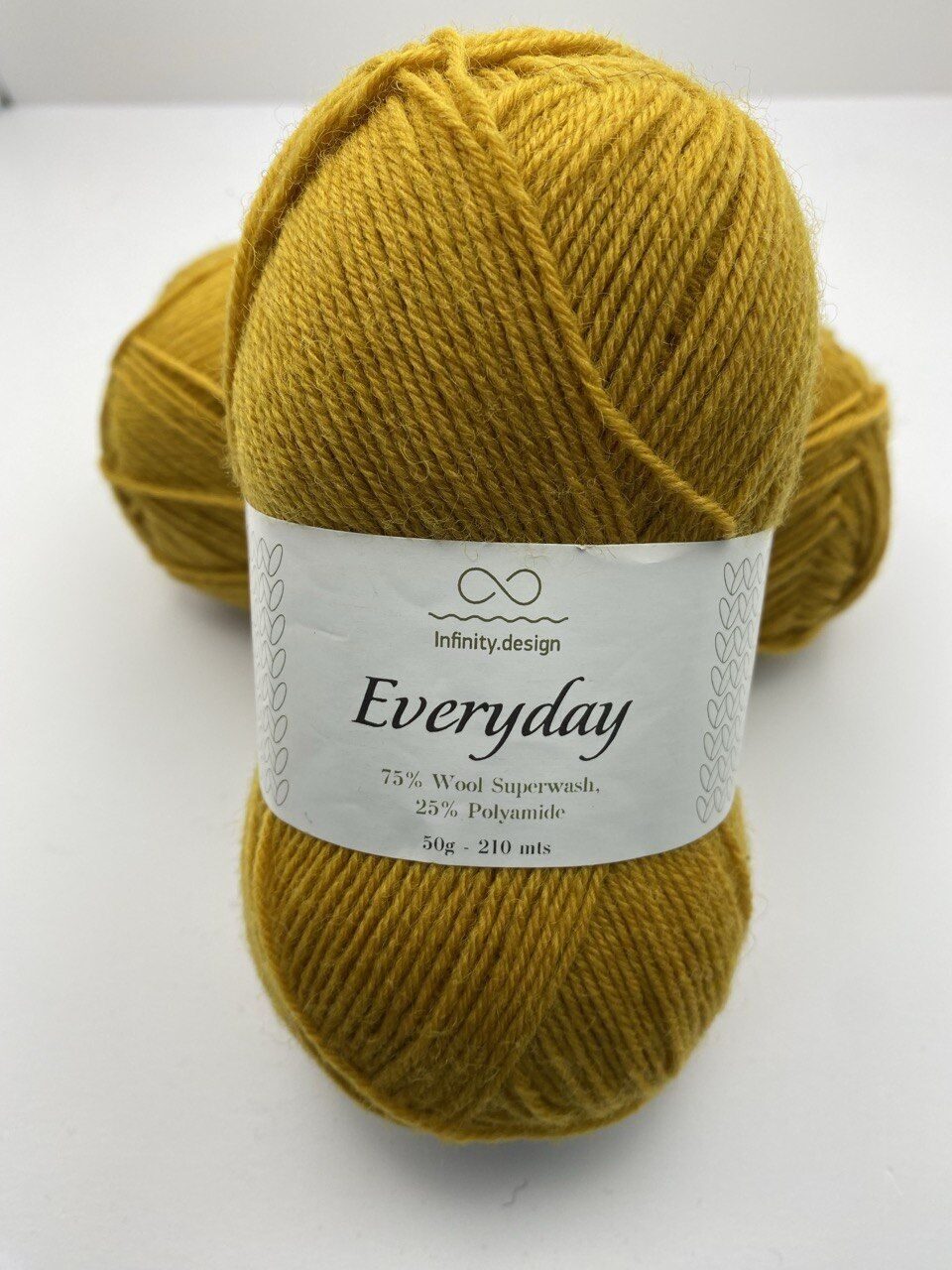 Пряжа для вязания INFINITY EVERYDAY 2335 MUSTARD — изображение 5