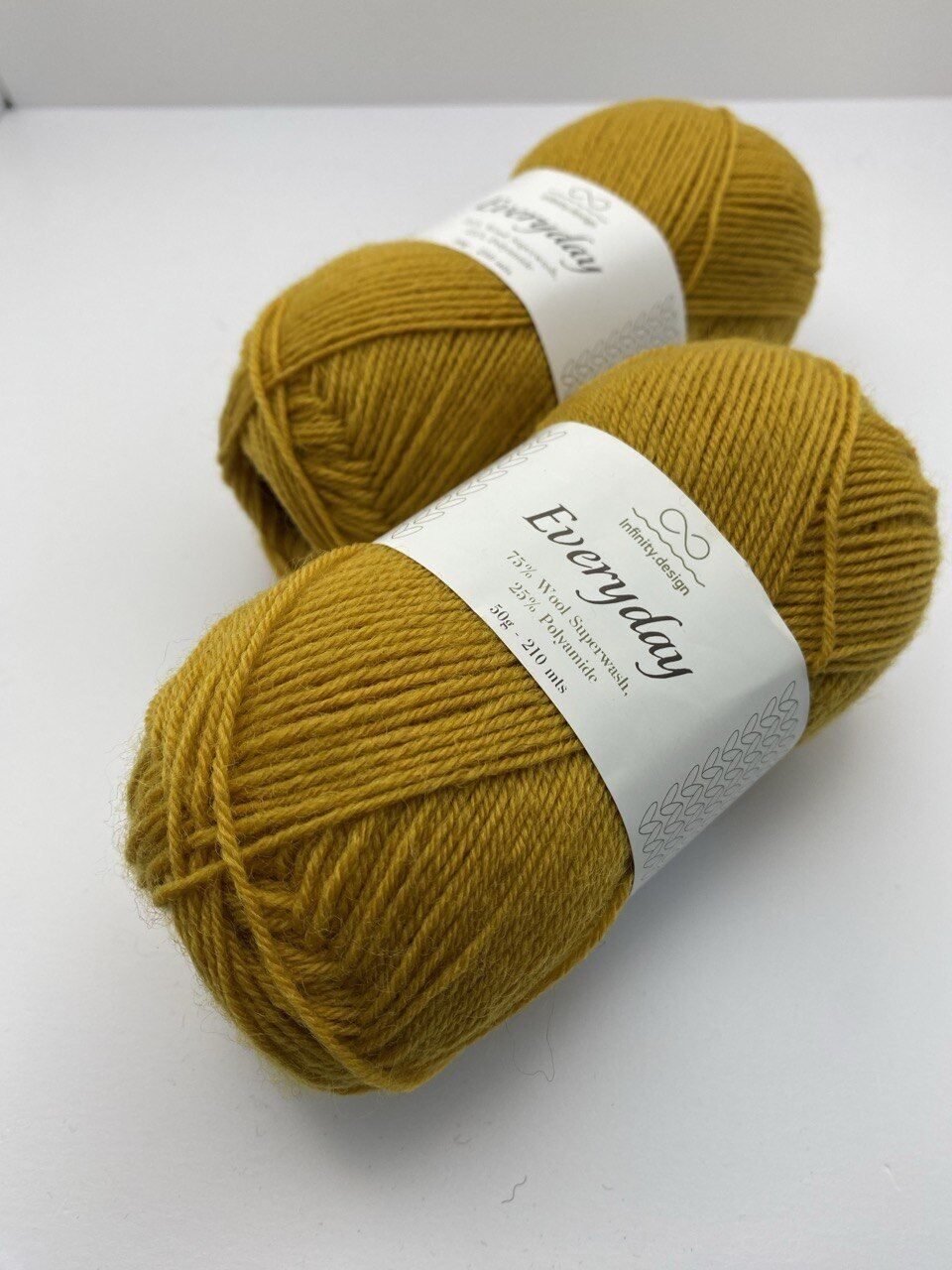 Пряжа для вязания INFINITY EVERYDAY 2335 MUSTARD — изображение 4